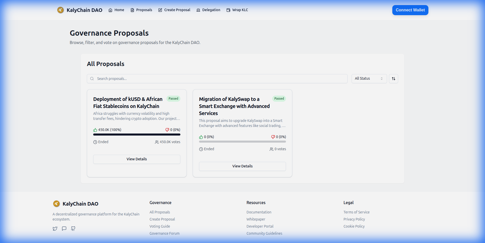 KalyDAO Proposals